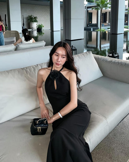 🇹🇭BALCK ROSE DRES